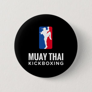 Muay Thai Kickboxing 2 Inch Round Button