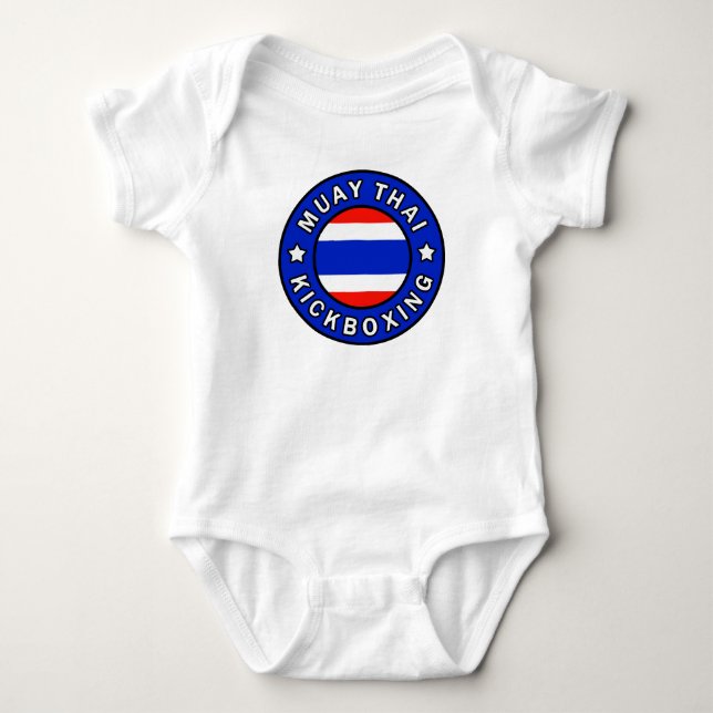 Muay Thai Kickboxing Baby Bodysuit (Front)