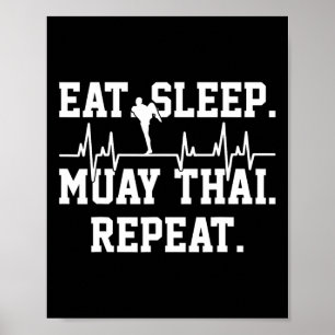 Muay Thai Kickboxing Gift Poster