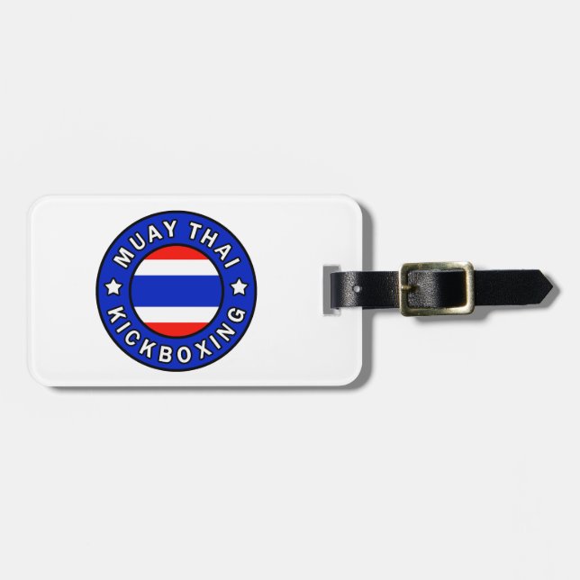 Muay Thai Kickboxing Luggage Tag (Front Horizontal)