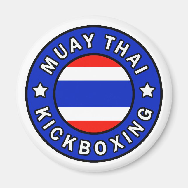 Muay Thai Kickboxing Magnet (Front)