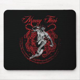 Muay Thai Kickboxing Martial Art Fighter Thai Boxi Mouse Pad