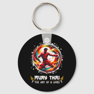 Muay Thai Kickboxing MMA Thai Boxing Art Muay Thai Keychain