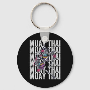 Muay Thai Kickboxing, Muay Thai Skeletons, Muay Th Keychain