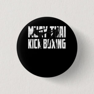 Muay Thai Kickboxing Professional Fighters Martial 1 Inch Round Button