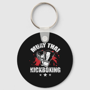 Muay Thai Kickboxing Traditional Techniques Keychain