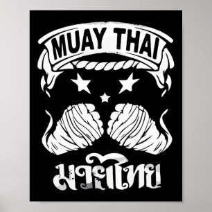 Muay Thai Kickboxing Traditional Thai Martial Art Poster