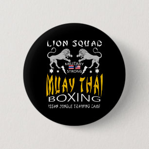 Muay Thai Kickboxing Training Mma Workout Gym 2 Inch Round Button