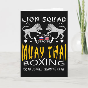 Muay Thai Kickboxing Training Mma Workout Gym Card