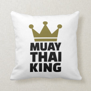 Muay Thai King Throw Pillow