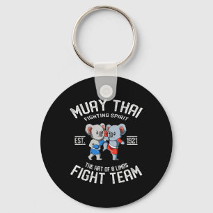 Muay Thai Koala Fight Team - Nak Muay, Kickboxing Keychain