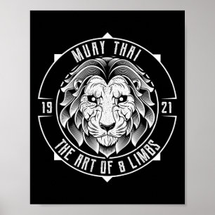 Muay Thai Lion - Muay Thai And Thai Boxing Poster