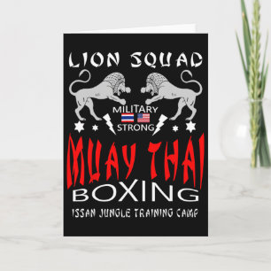 Muay Thai Lion Squad Military Boxing  Card