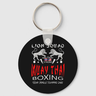 Muay Thai Lion Squad Military Boxing Keychain