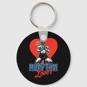 Muay Thai Lover Hobby Boxing Martial Arts Fighter  Keychain