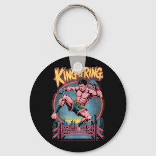 Muay Thai Martial Arts Kickboxing King of The Ring Keychain