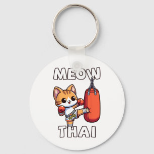 Muay Thai Meow Thai Keychain