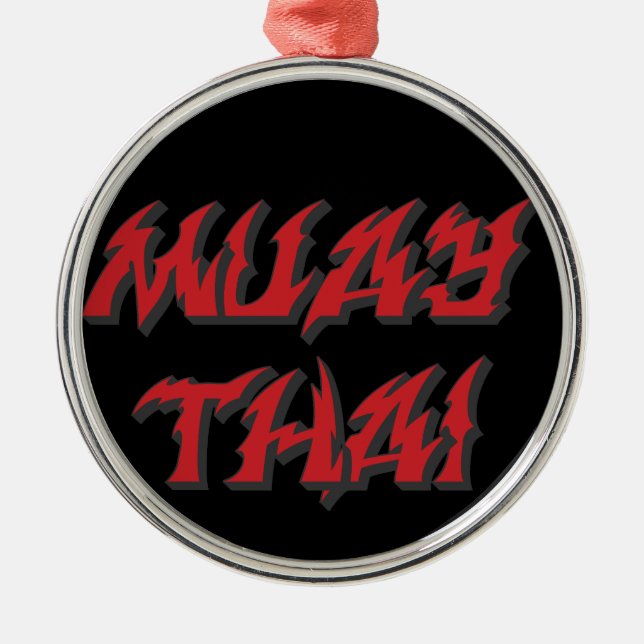 Muay Thai Metal Ornament (Front)