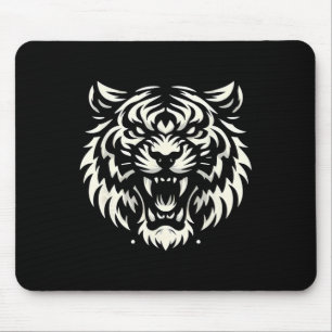 Muay Thai Mma Fight Tattoo Tiger Roar Kickboxing T Mouse Pad