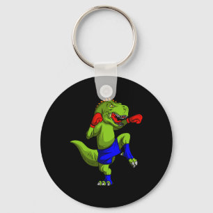Muay Thai Mma Fighter T-rex Mixed Martial Art Comt Keychain