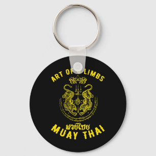 Muay Thai Mma Tiger Eight Leg Kickboxing  Keychain