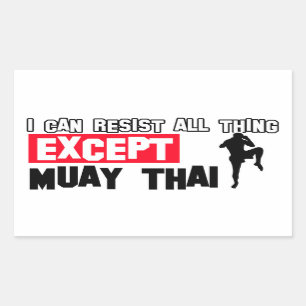 muay thai mrtial design sticker