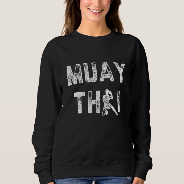 Muay Thai NakMuay Boxing Workout Sweatshirt (Front)