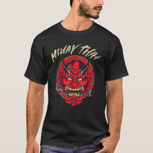 Muay Thai Oni Demon Hannya Mask T-Shirt