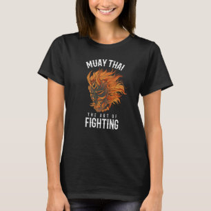 Muay Thai Oni Fighter Thai Boxing Oni Mask Hannya T-Shirt