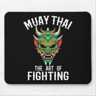 Muay Thai Oni Mask - Thai Boxing And Kickboxing Gi Mouse Pad