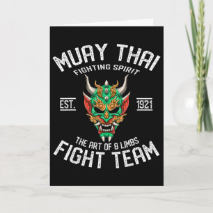 Muay Thai Oni - Thai Boxing And Kickboxing Card