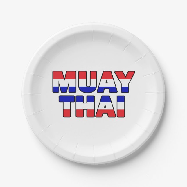 Muay Thai Paper Plate (Front)