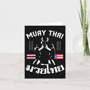 Muay Thai Puerto Rico Flag Martial Arts Thai Boxin Card