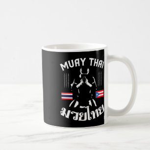 Muay Thai Puerto Rico Flag Martial Arts Thai Boxin Coffee Mug