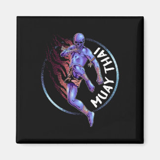 Muay Thai Skeleton Magnet