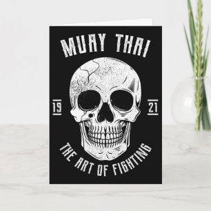 Muay Thai Skull - Thai Boxing And Kickboxing _1  Card