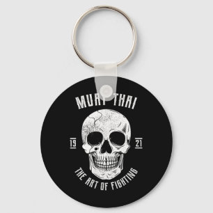 Muay Thai Skull - Thai Boxing And Kickboxing _1 Keychain