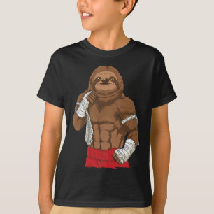Muay Thai Sloth Kickboxing Fighter T-Shirt