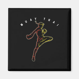 Muay Thai Sports Fighter Mma Thailand Boxing Marti Magnet