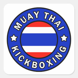 Muay Thai Square Sticker