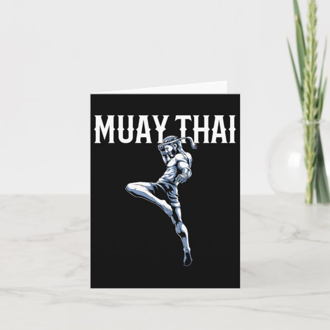 Muay Thai - Thai Boxing And Kickboxing  Card (Front)
