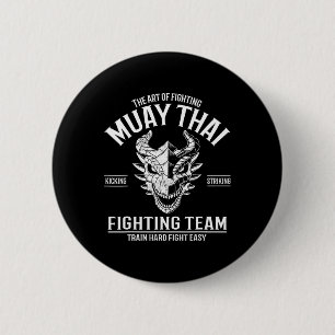 Muay Thai Thai Boxing Kickboxing 2 Inch Round Button