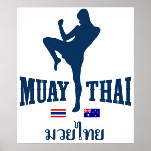 Muay Thai Thailand Australia Poster