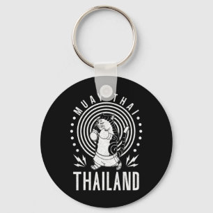 Muay Thai Thailand Fist Ring Knee Fighter Techniqu Keychain