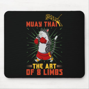 Muay Thai Thailand Fist Ring Knee Fighter Techniqu Mouse Pad