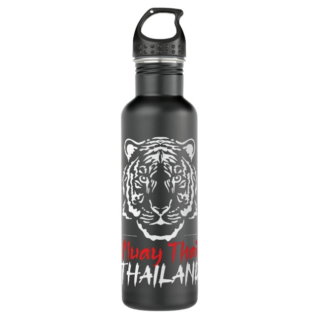 Muay Thai Thailand Thai Boxing Kickboxing Classic  710 Ml Water Bottle (Front)