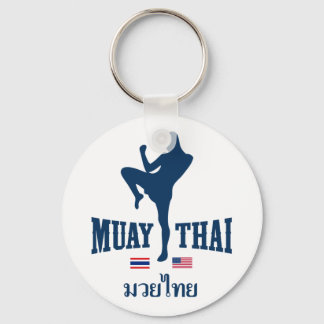 Muay Thai Thailand USA Keychain