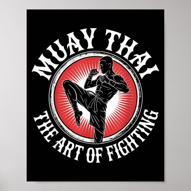 Muay Thai The Art of Fighting MMA Poster (Front)