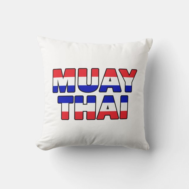 Muay Thai Throw Pillow (Front)