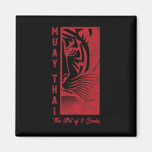 Muay Thai Tiger Art Of 8 Limbs Kickboxing Gift Shi Magnet